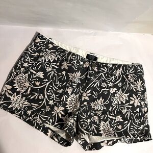 Volcom Womens Short Shorts Juniors Size 7 Floral Cotton Casual Low Rise Shortie